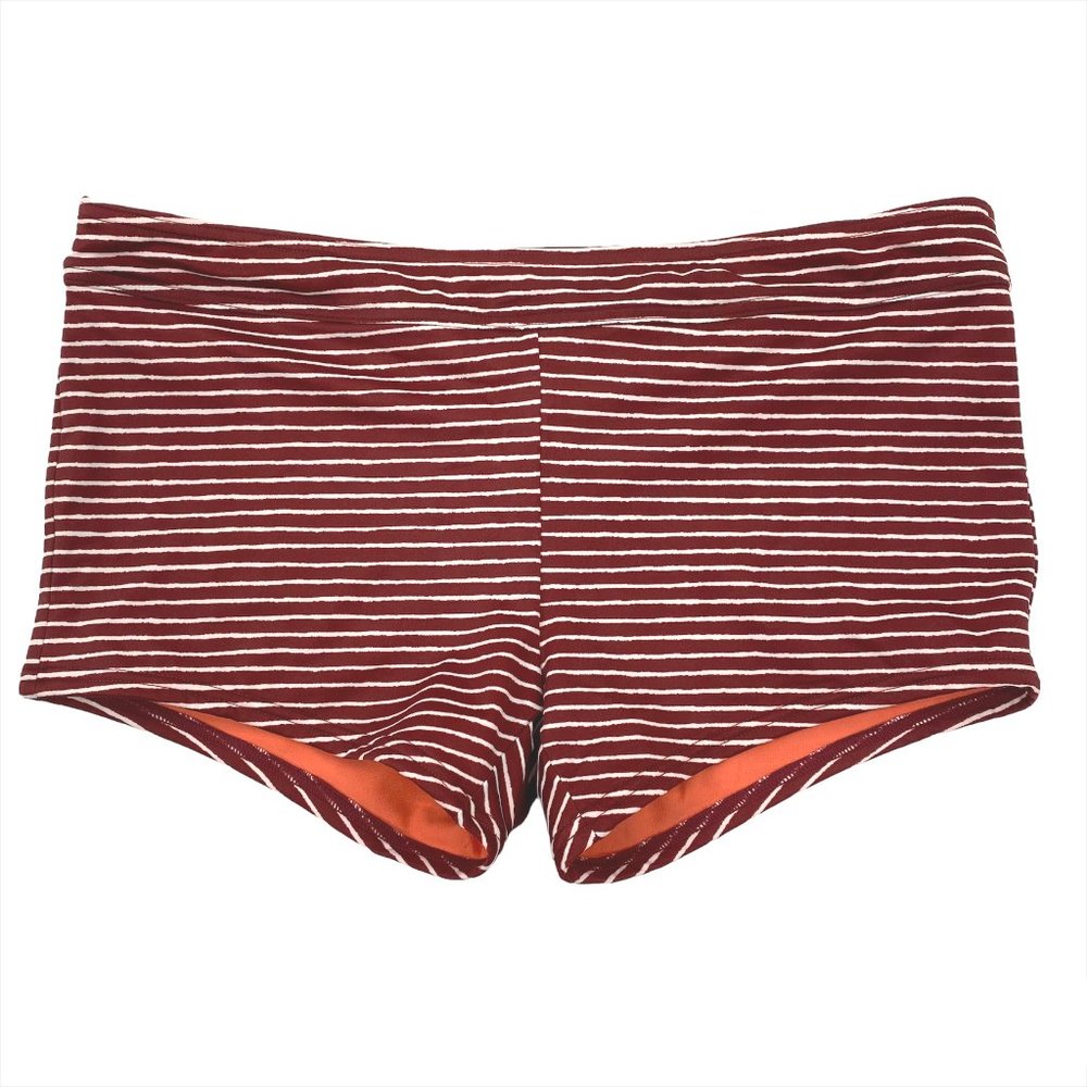 Prana Raya Swim Bottom Rusted Roof Striped Women's Large